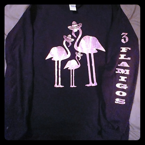 3 Flamigos Girls Trip Long Sleeve T-shirt - Picture 1 of 4